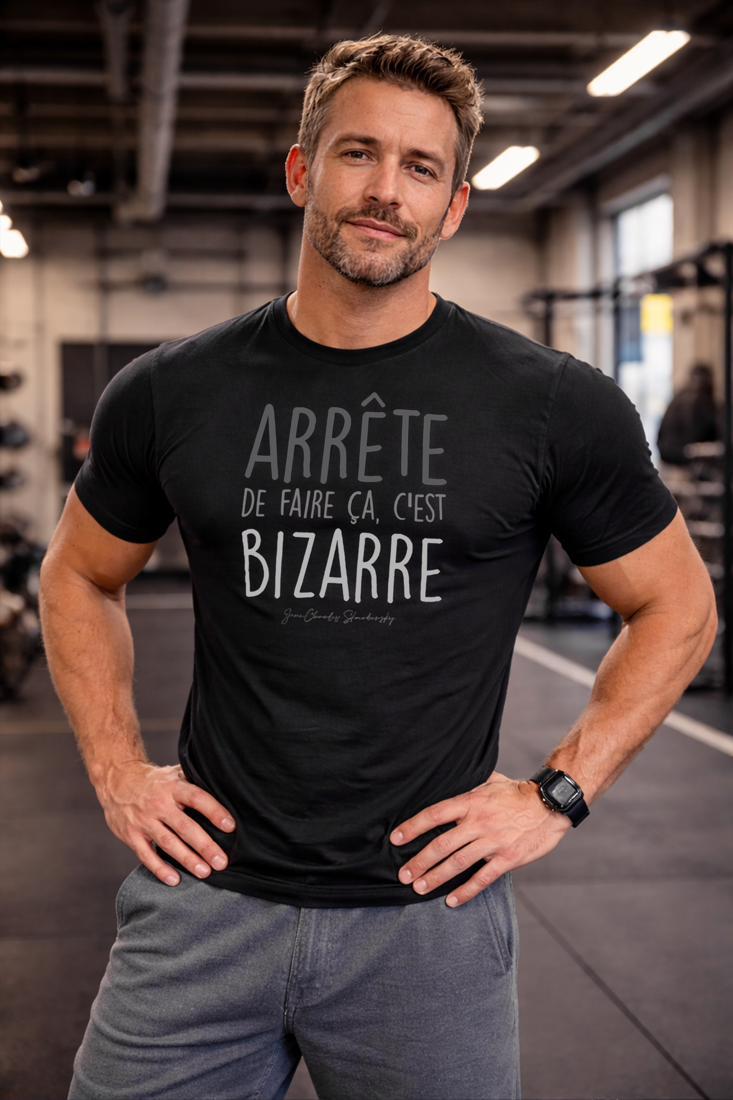T-Shirt unisex «Arrête de faire ça, c’est bizarre!» Jean-Charles Skarbowsky